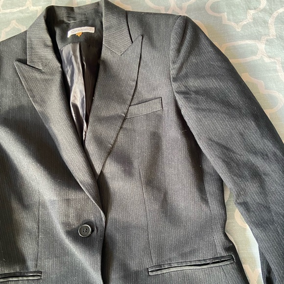 2/$10 Calvin Klein Black Pinstripe Blazer - Picture 7 of 7